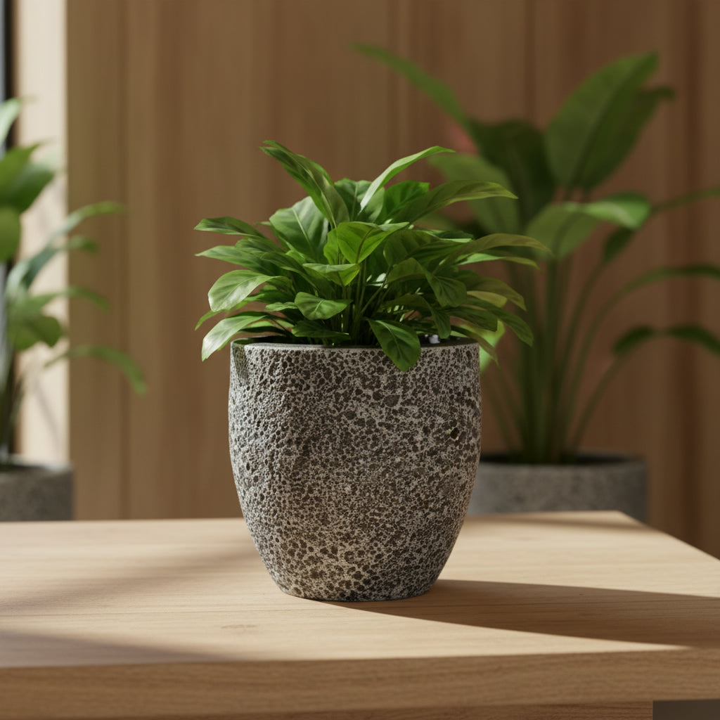 TGC Fibreclay Rustico Planter (Round) - THE GARDEN CENTRE
