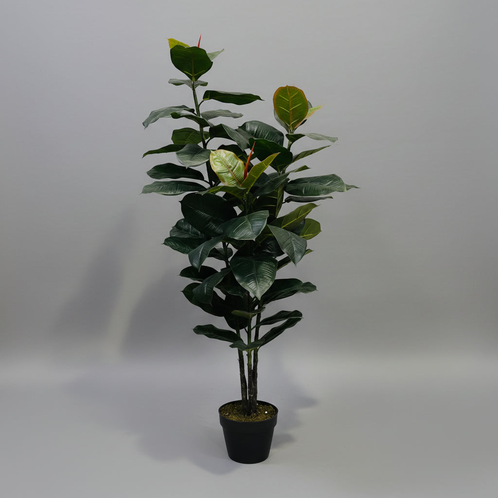 Artificial Ficus Elastica Abidjan 130cm - THE GARDEN CENTRE