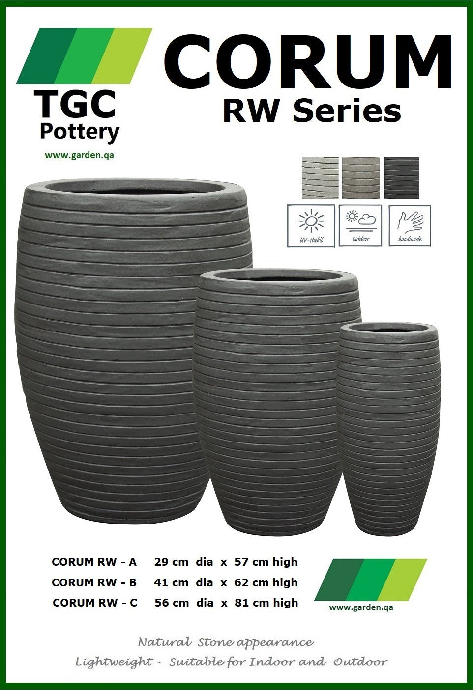 TGC CORUM RW Planter - THE GARDEN CENTRE