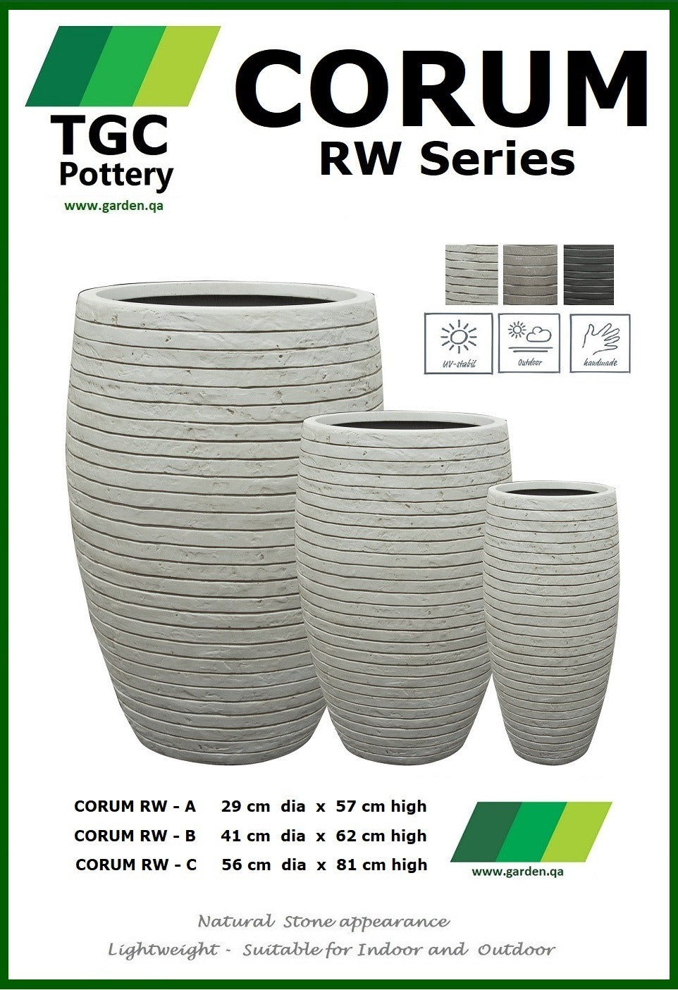 TGC CORUM RW Planter - THE GARDEN CENTRE