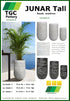 TGC Fibreclay Junar Tall Planter - THE GARDEN CENTRE