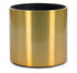 Aluminum Round Planter - Full Gold - THE GARDEN CENTRE