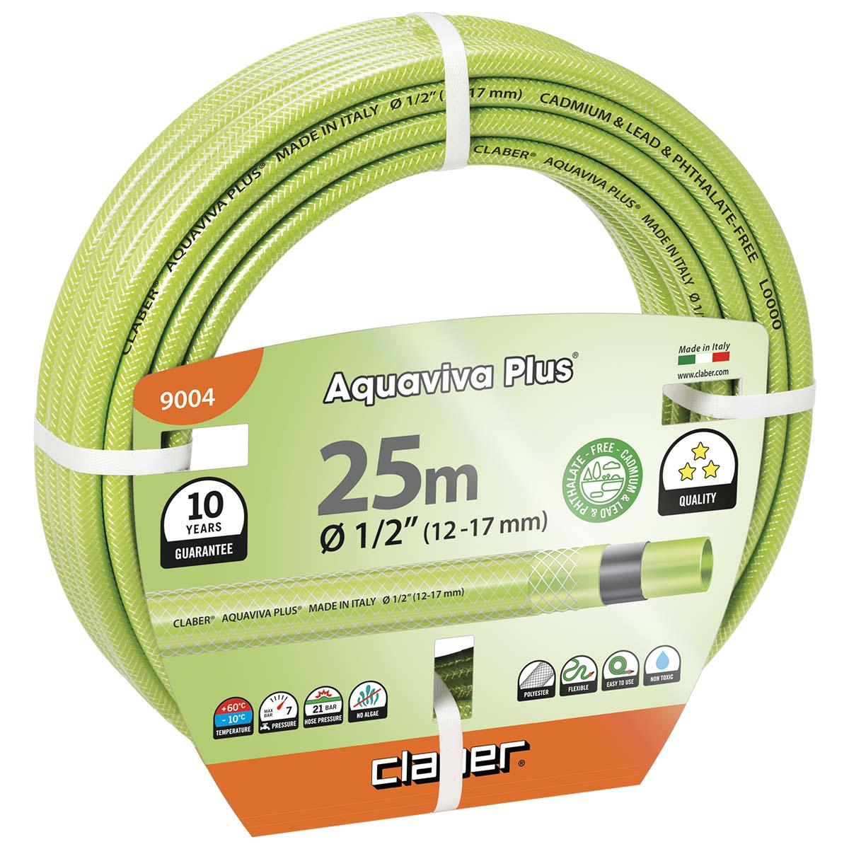 AQUAVIVA Plus Hose 1/2" x 25 M-9004 - THE GARDEN CENTRE