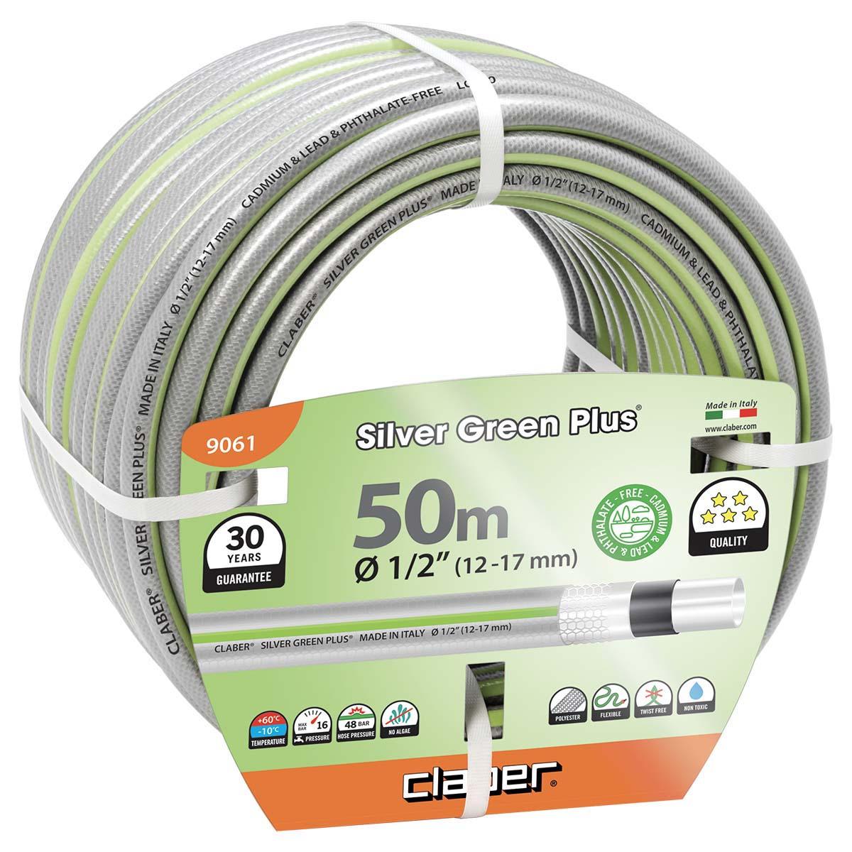 Claber Silver Green 1/2&quot;x 50m-9011 - THE GARDEN CENTRE