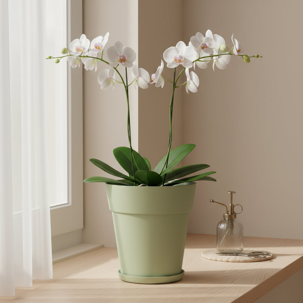 Artevasi Capri Orchid pot 12.5cm dia - THE GARDEN CENTRE