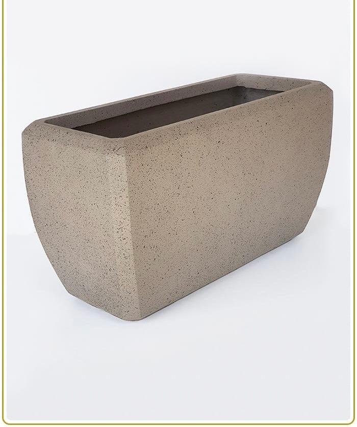 Gover Fibre clay Block Rectangular Planter - THE GARDEN CENTRE