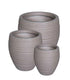Gover Fibreclay Coulderon Stripe Planter - THE GARDEN CENTRE