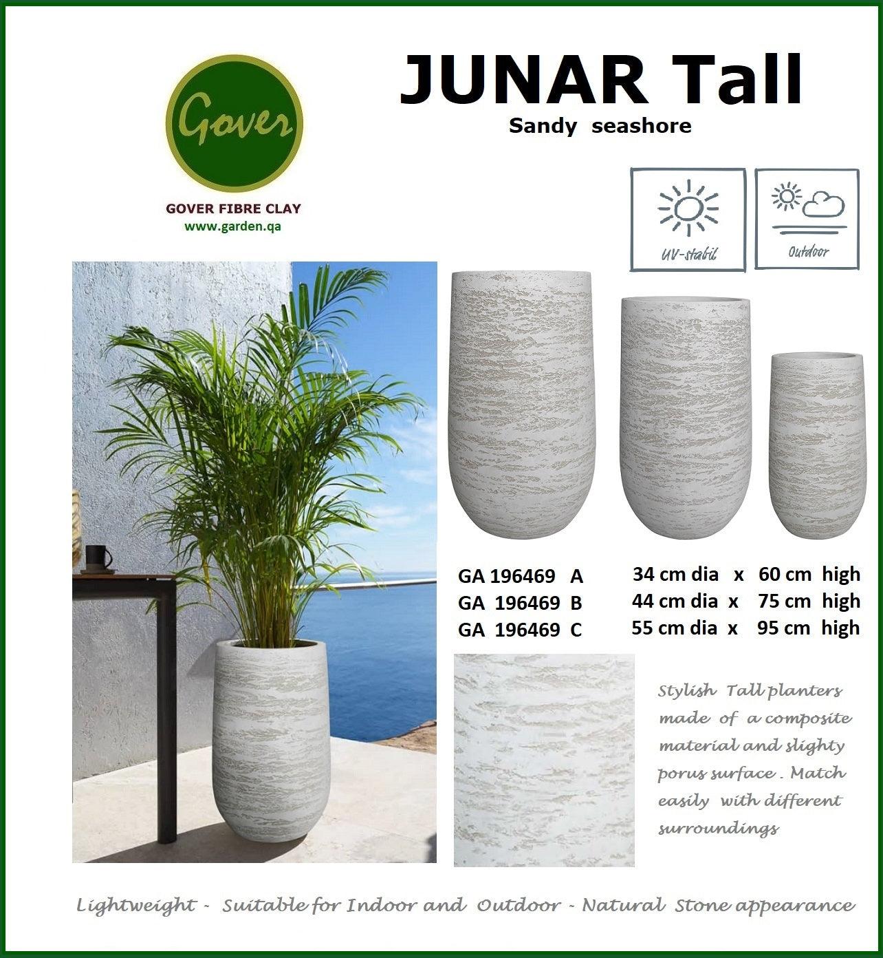 Gover Fibreclay Junar Tall Planter - THE GARDEN CENTRE