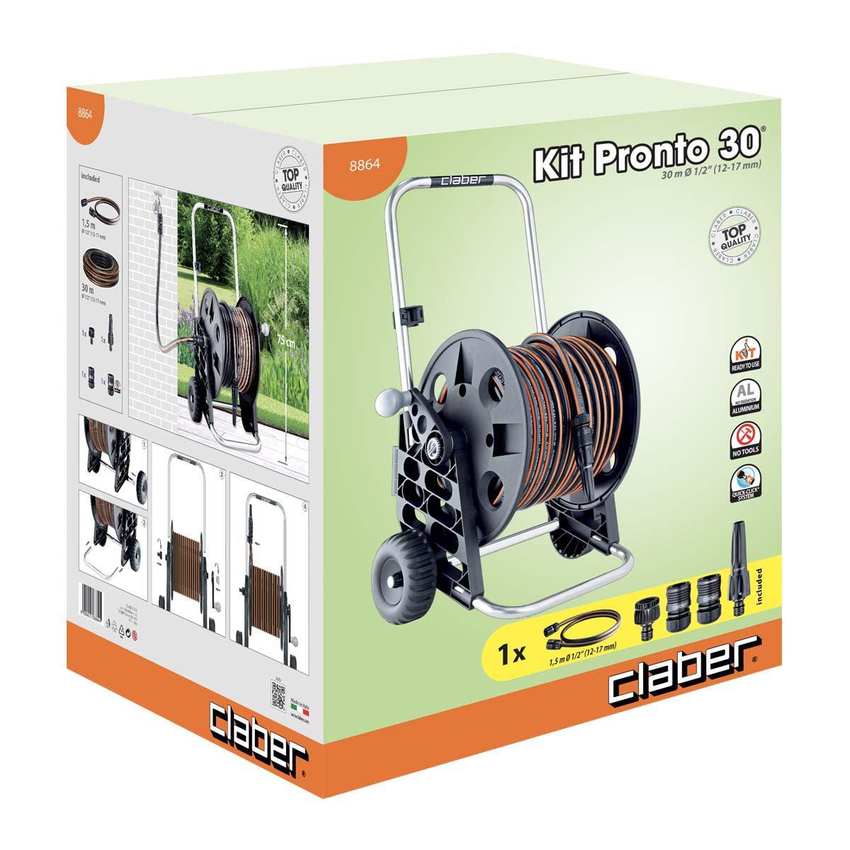 Kit Pronto 30 Hose Reel-8864 - THE GARDEN CENTRE