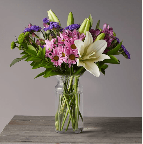 LAVENDER FIELDS MIXED FLOWER BOUQUET - THE GARDEN CENTRE