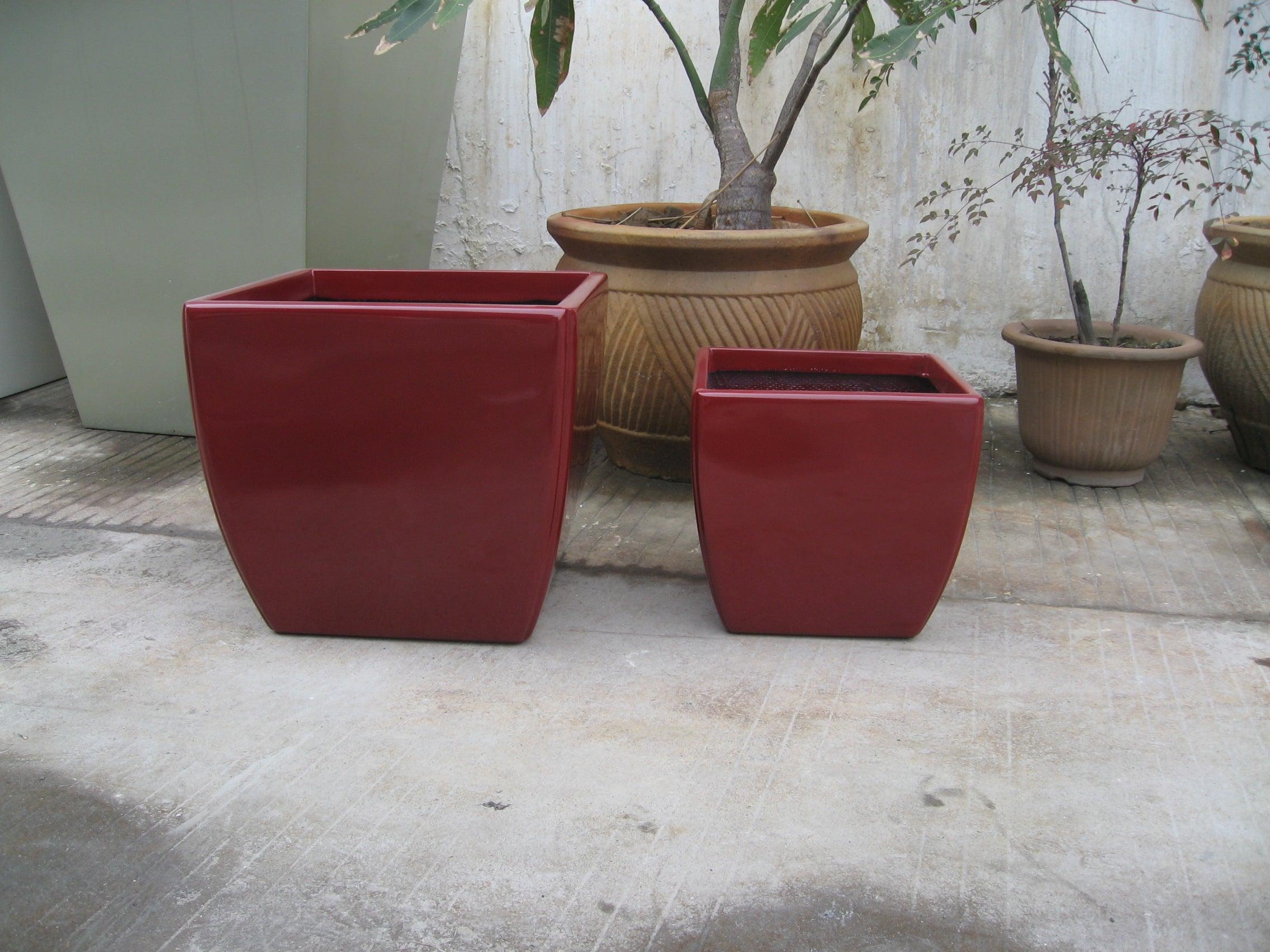 LISCIO SQUARE POT - THE GARDEN CENTRE