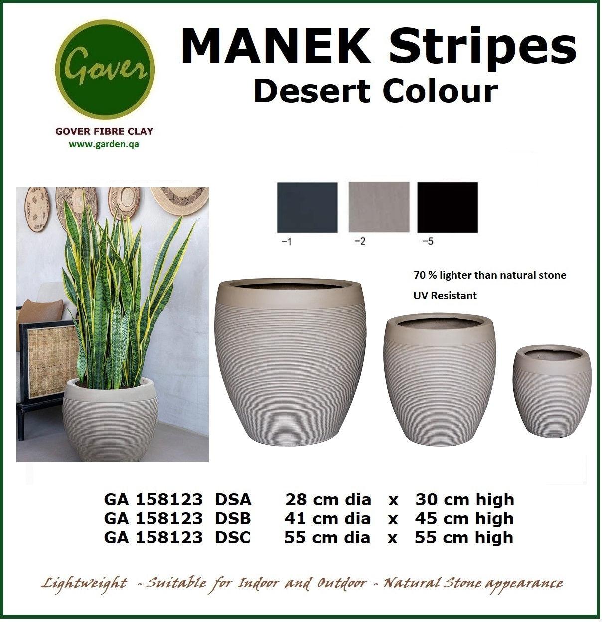 Manek Stripes Planter - THE GARDEN CENTRE