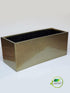 Stainless Steel Rectangular Planters- Full Gold 75cm x 30cm x 30cm - THE GARDEN CENTRE