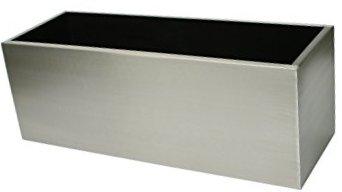 Stainless Steel Rectangular Planters- Satin Finish - THE GARDEN CENTRE