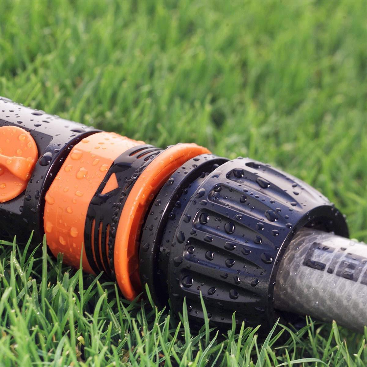 UNIVERSAL COUPLING 1/2” - 5/8” - 3/4” W/AQUASTOP-8549 - THE GARDEN CENTRE