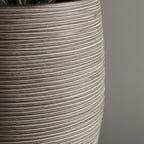 KAP Ribbed Conica 58cm x 33cm - بني/رمادي