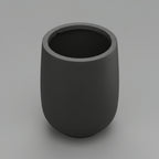 Lanark Tall Planter - Satin Black - THE GARDEN CENTRE