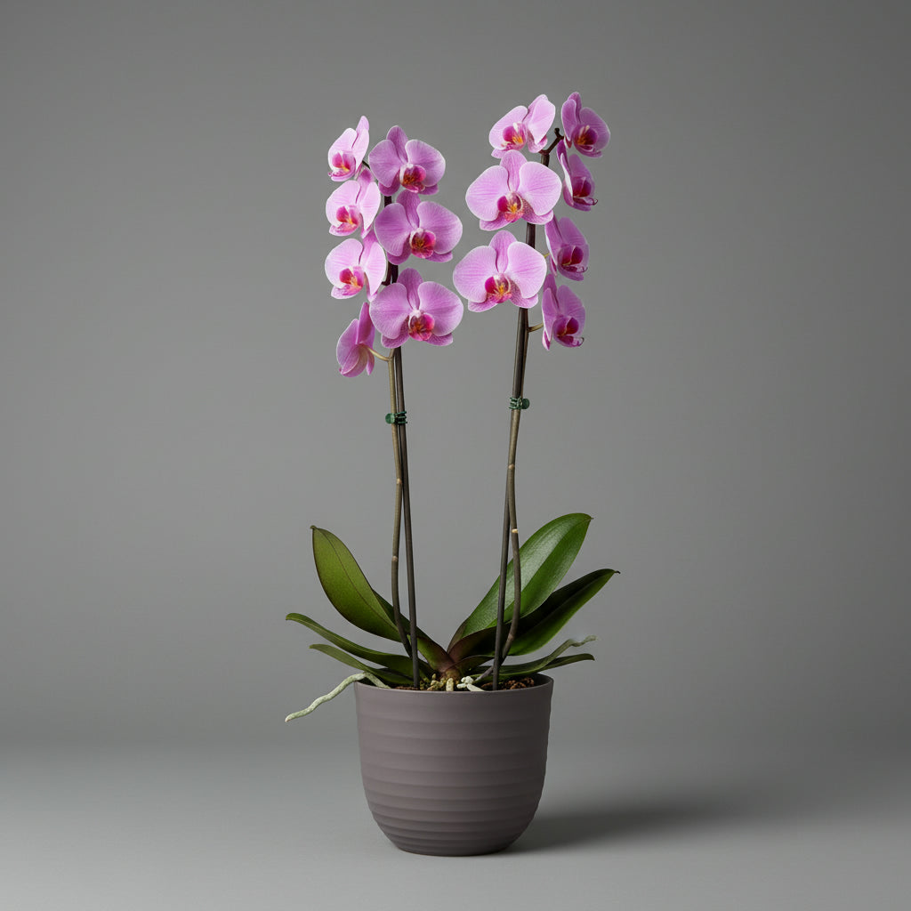 Havana Horizon pot with Orchid Plants - THE GARDEN CENTRE