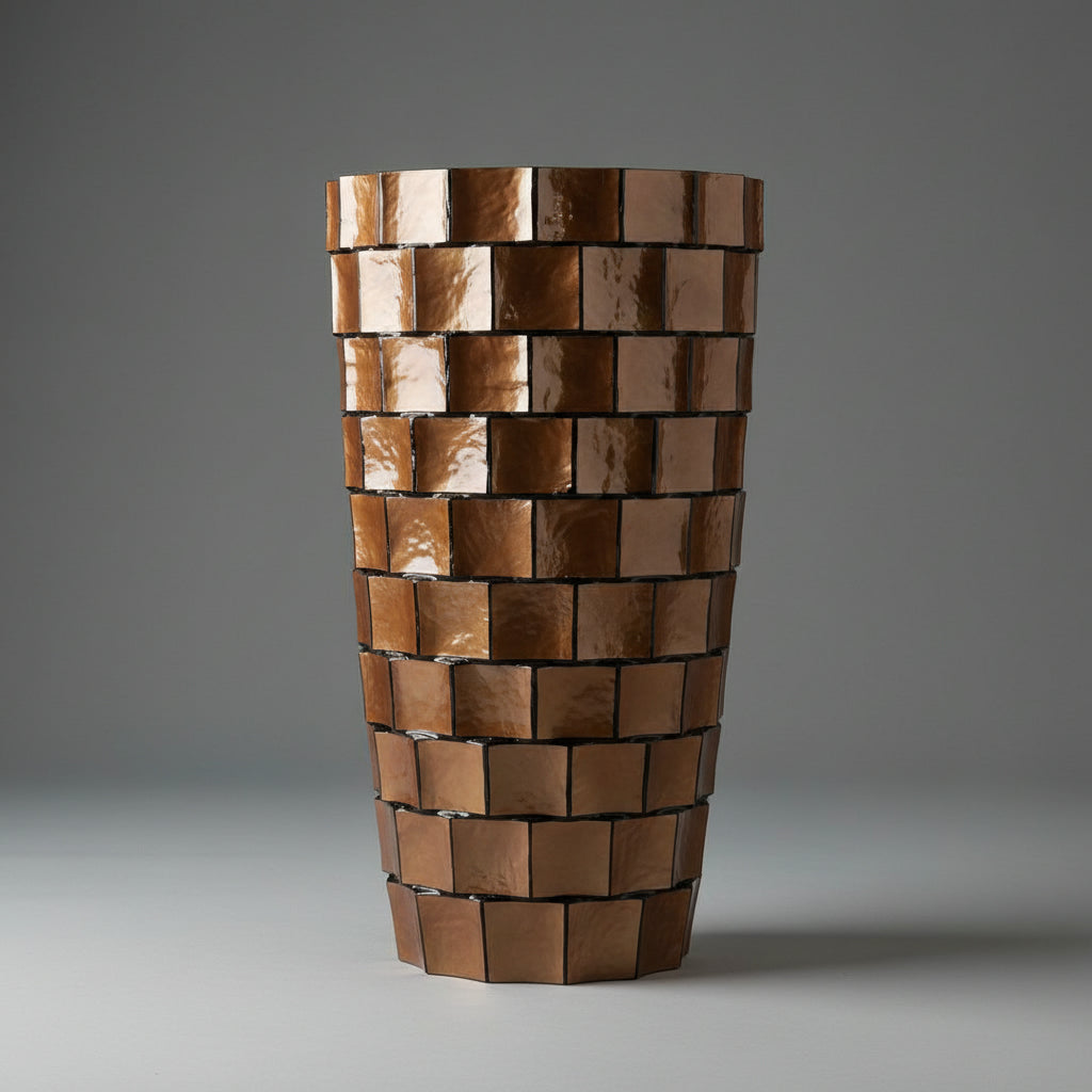 MOP Fiberglass  Conica Planters 35cmx 70cm high