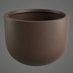 OLDAHAM Shallow Planter -Brown - THE GARDEN CENTRE