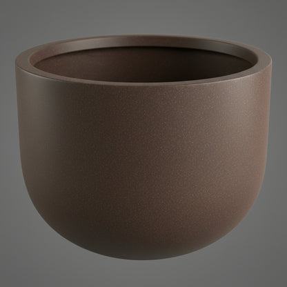 OLDAHAM Shallow Planter -Brown