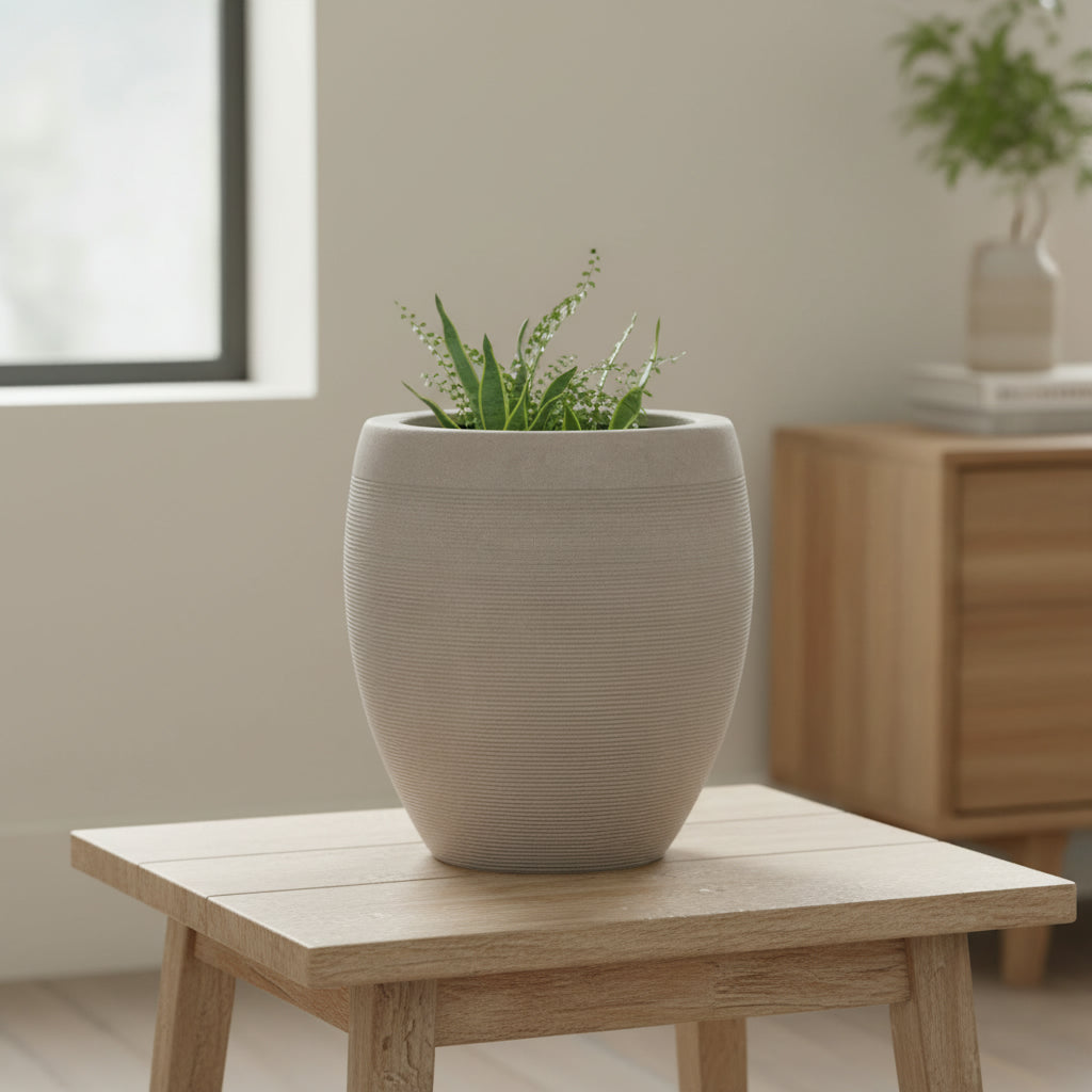 Manek Stripes Planter - THE GARDEN CENTRE