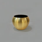 Aluminum Micro Globe  Planter 15cm x 15cm - Gold - THE GARDEN CENTRE