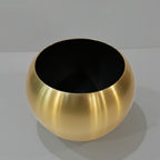 Aluminum Micro Globe  Planter 15cm x 15cm - Gold - THE GARDEN CENTRE