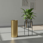 Aluminum Cylindro with LIP Pot - THE GARDEN CENTRE