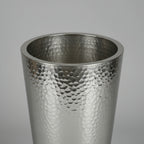 Aluminum Conica Hammered Planter -  Silver - THE GARDEN CENTRE