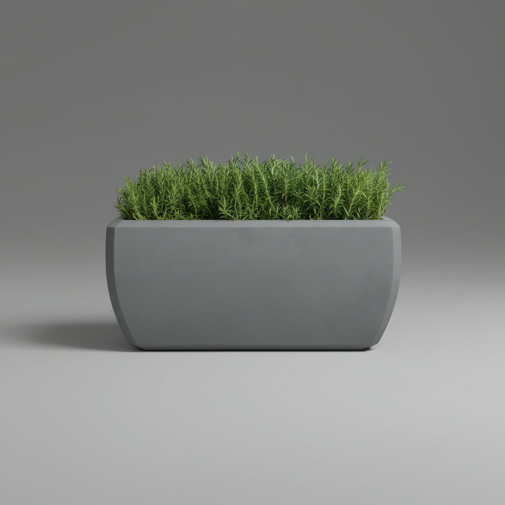 TGC Fibre clay Block Rectangular Planter - THE GARDEN CENTRE