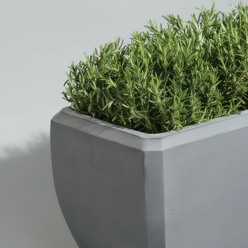 TGC Fibre clay Block Rectangular Planter - THE GARDEN CENTRE
