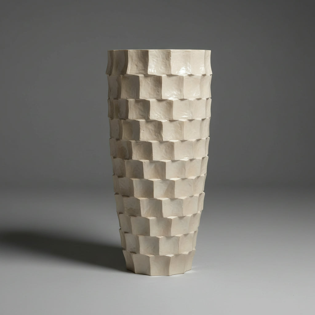 MOP Fiberglass  Conica Planters 35cmx 70cm high