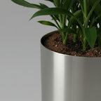 Classic Stainless Steel Pot Tall. - THE GARDEN CENTRE