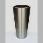Classic Stainless Steel Pot Conical shape - THE GARDEN CENTRE