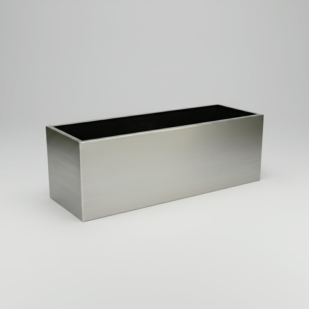 Stainless Steel Pot Rectangular - THE GARDEN CENTRE