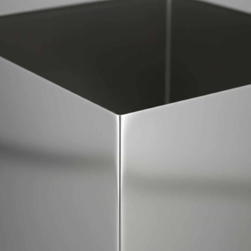 Square Pot Stainless Steel - THE GARDEN CENTRE