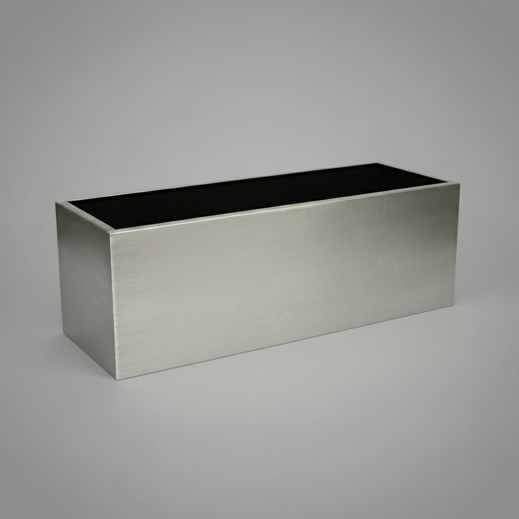 Stainless Steel Pot Rectangular - THE GARDEN CENTRE