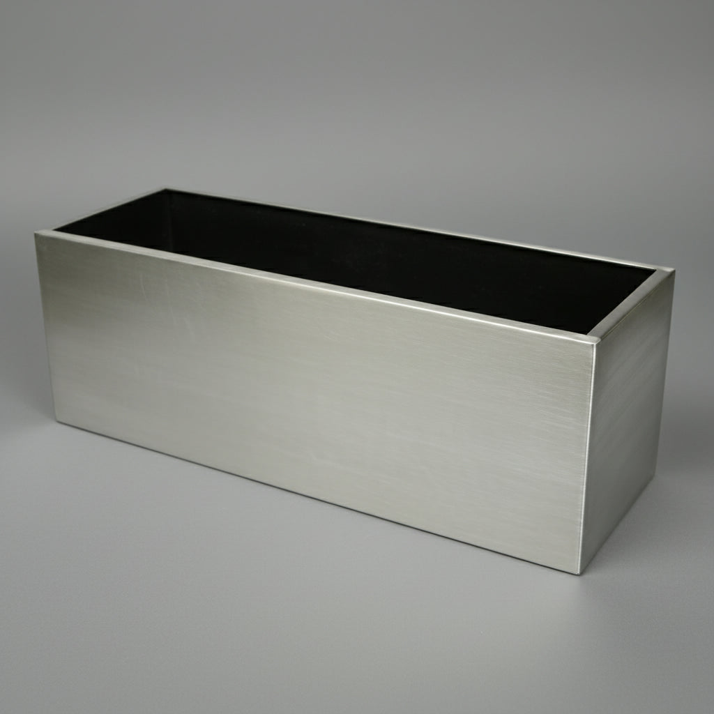 Stainless Steel Pot Rectangular - THE GARDEN CENTRE