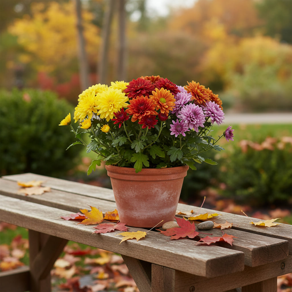 نبات الأقحوان بألوان متنوعة