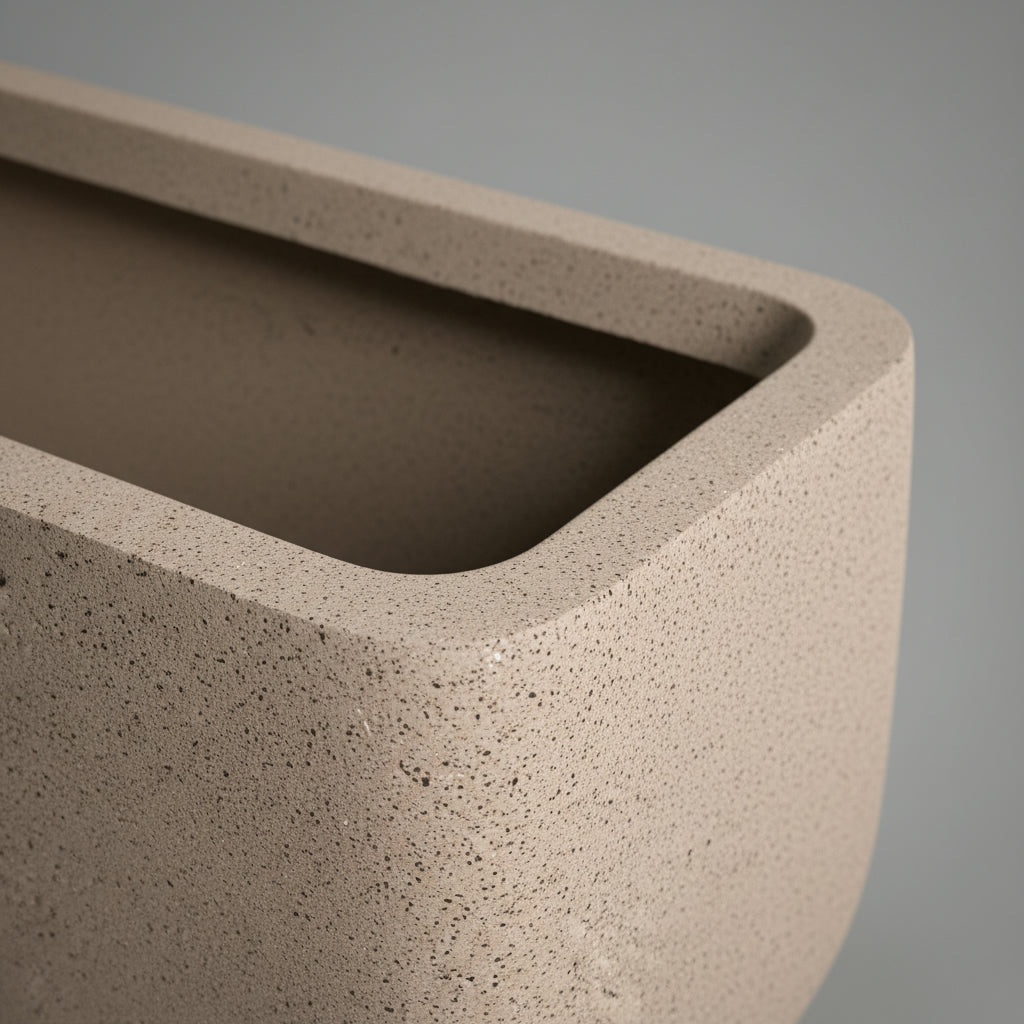 T Block Rectangular Planter