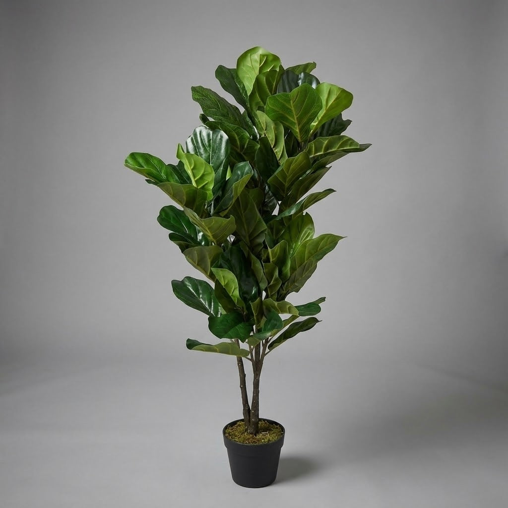 Artificial Ficus Lyrata on stem 120cm - THE GARDEN CENTRE
