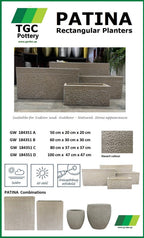 TGC Patina Rectangular Planters