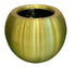 Aluminum Globe Planter 50cm x 40cm - Gold & Chrome - THE GARDEN CENTRE