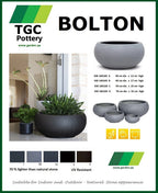 Bolton Shallow Pot - THE GARDEN CENTRE
