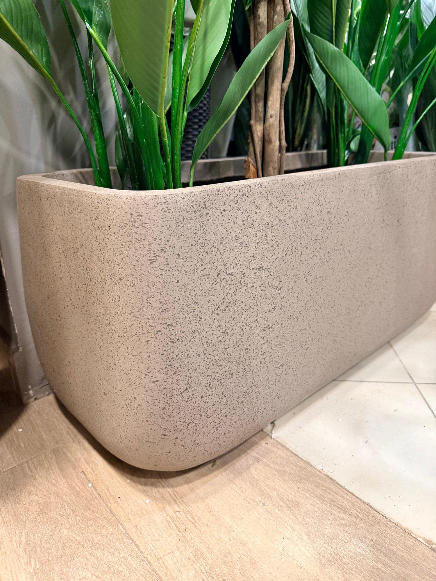 T Block Rectangular Planter