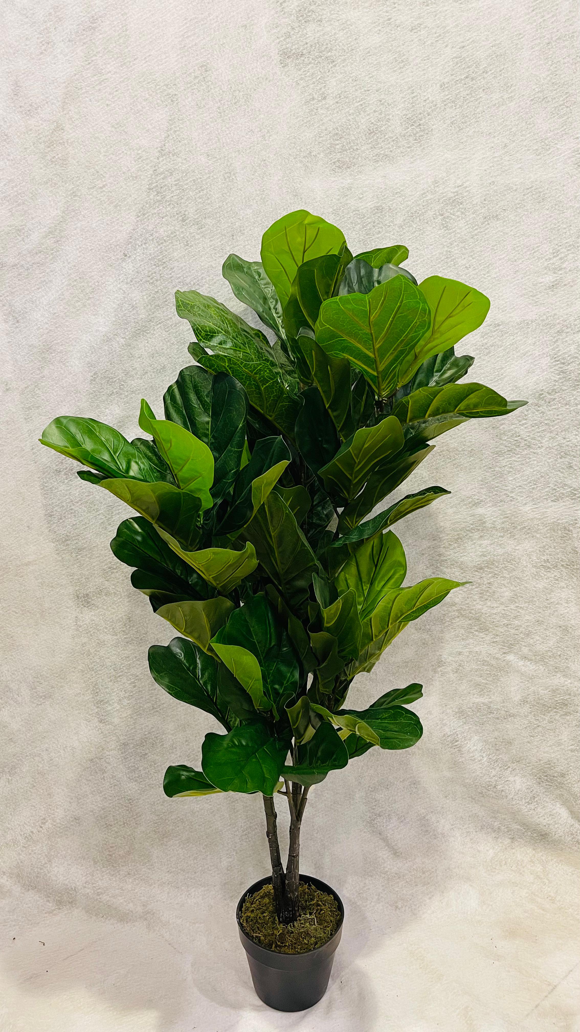Artificial Ficus Lyrata on stem 120cm - THE GARDEN CENTRE