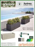 Artevasi Sydney Rectangular Planter Box - THE GARDEN CENTRE