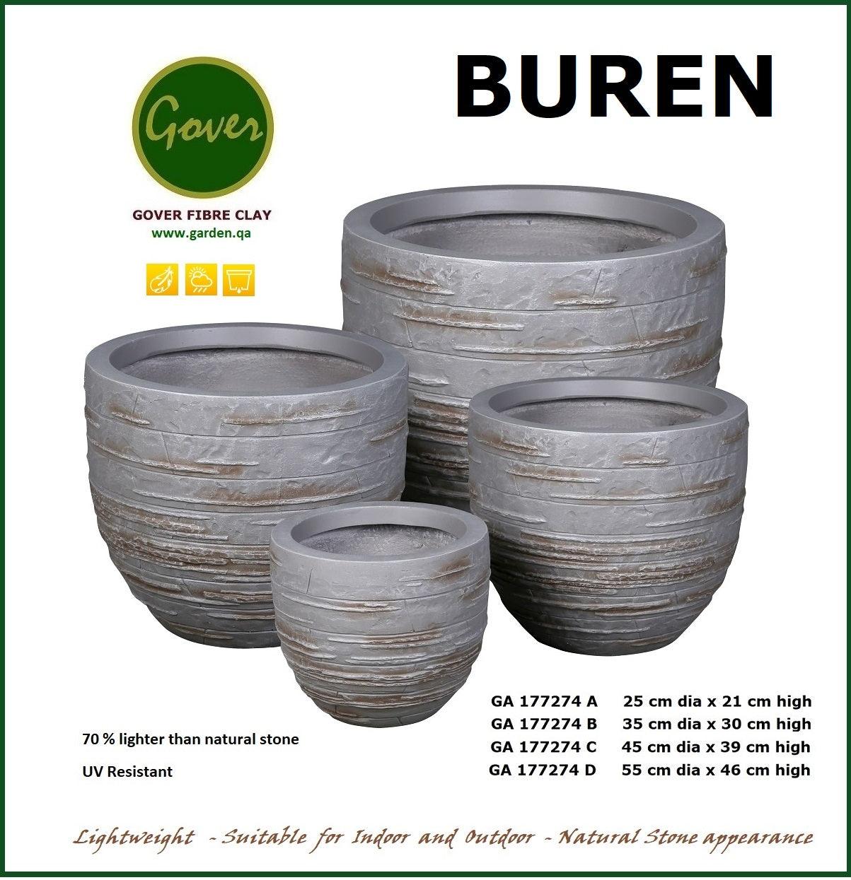 Buren Round Planter - THE GARDEN CENTRE