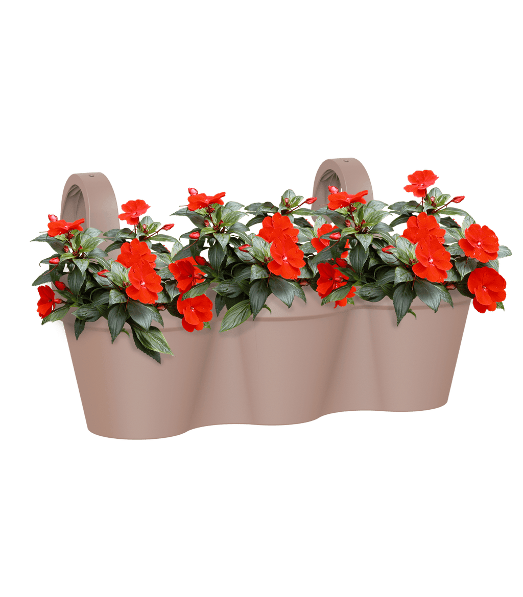 Capri balcony pot single - THE GARDEN CENTRE